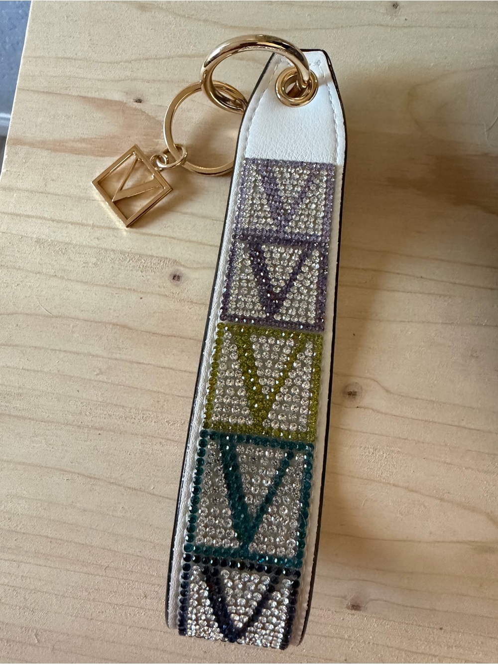 Victoria’s Secret wristlet strap keychain NWOT